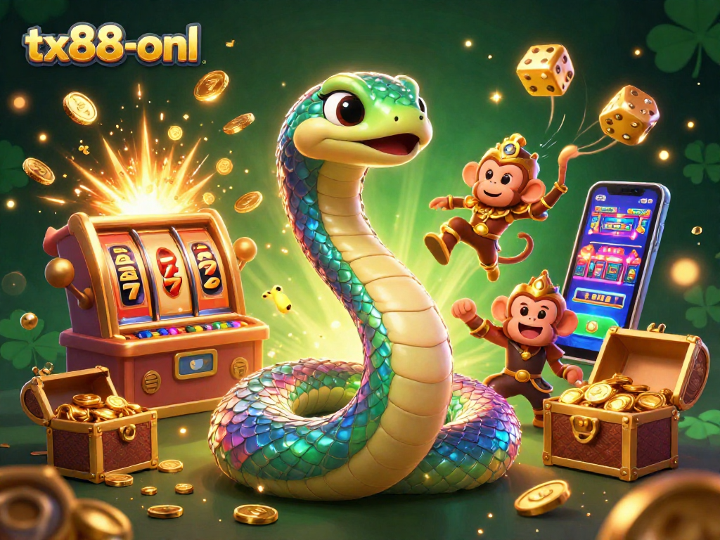 Experience thrilling jackpots at tx88-onl with a vibrant 3D casino game scene bursting with energy.