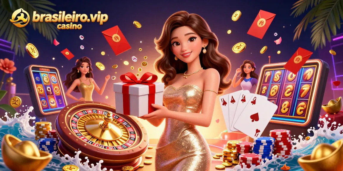 Experience thrilling gameplay at brasileiro.vip casino, featuring vibrant slots and festive casino visuals.