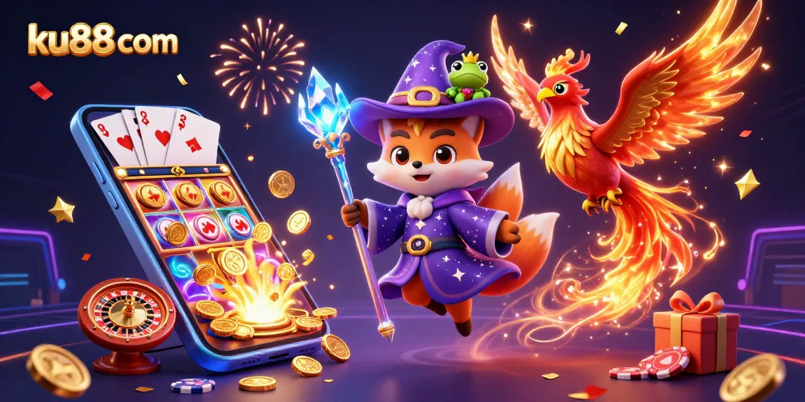 Experience thrills at ku88 com with a wizard fox and phoenix playing delightful casino games