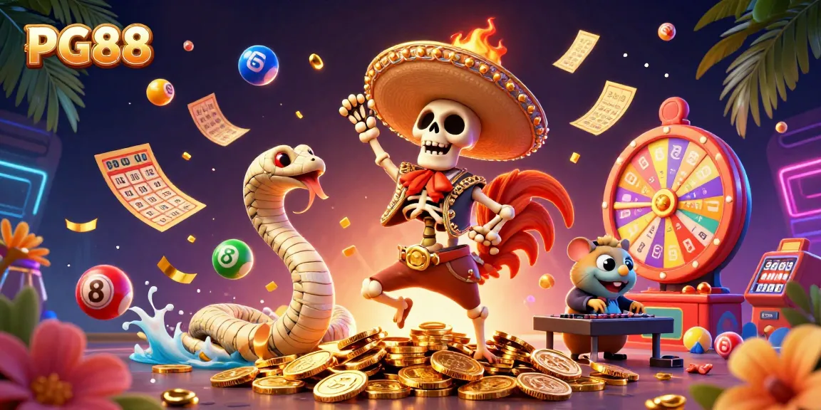 Engage in exciting games at PG88 with colorful gambling elements and dynamic characters.