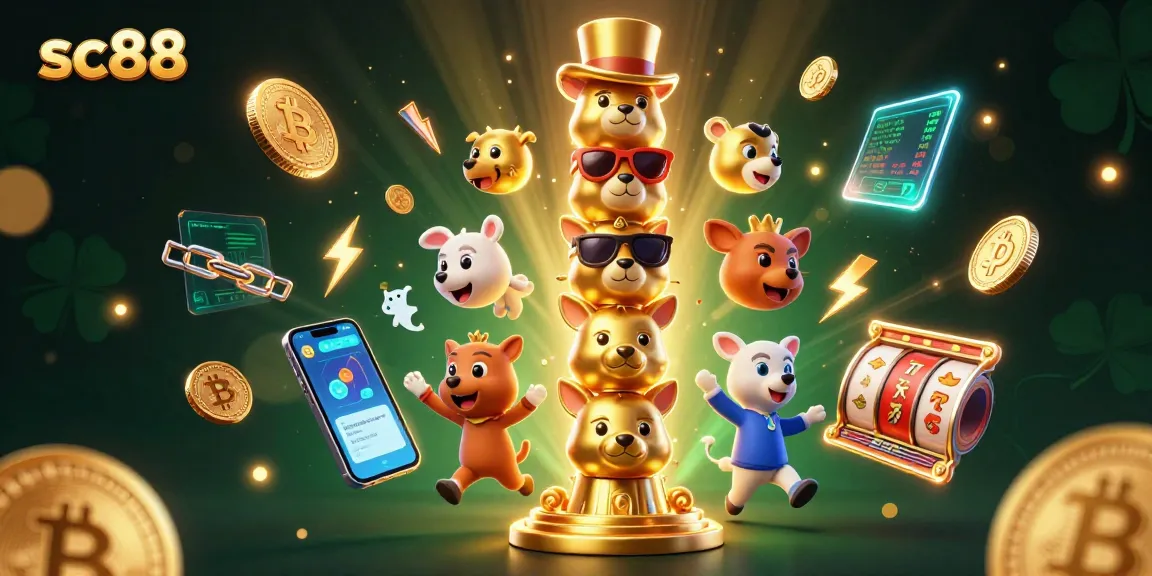 sc88 players enjoy thrilling casino action with golden totem pole and vibrant game elements