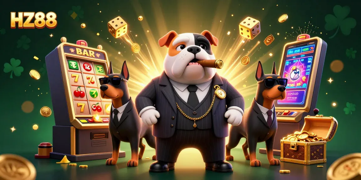 Engage in a vibrant gambling scene featuring HZ88's lively 3D characters and dynamic casino elements.