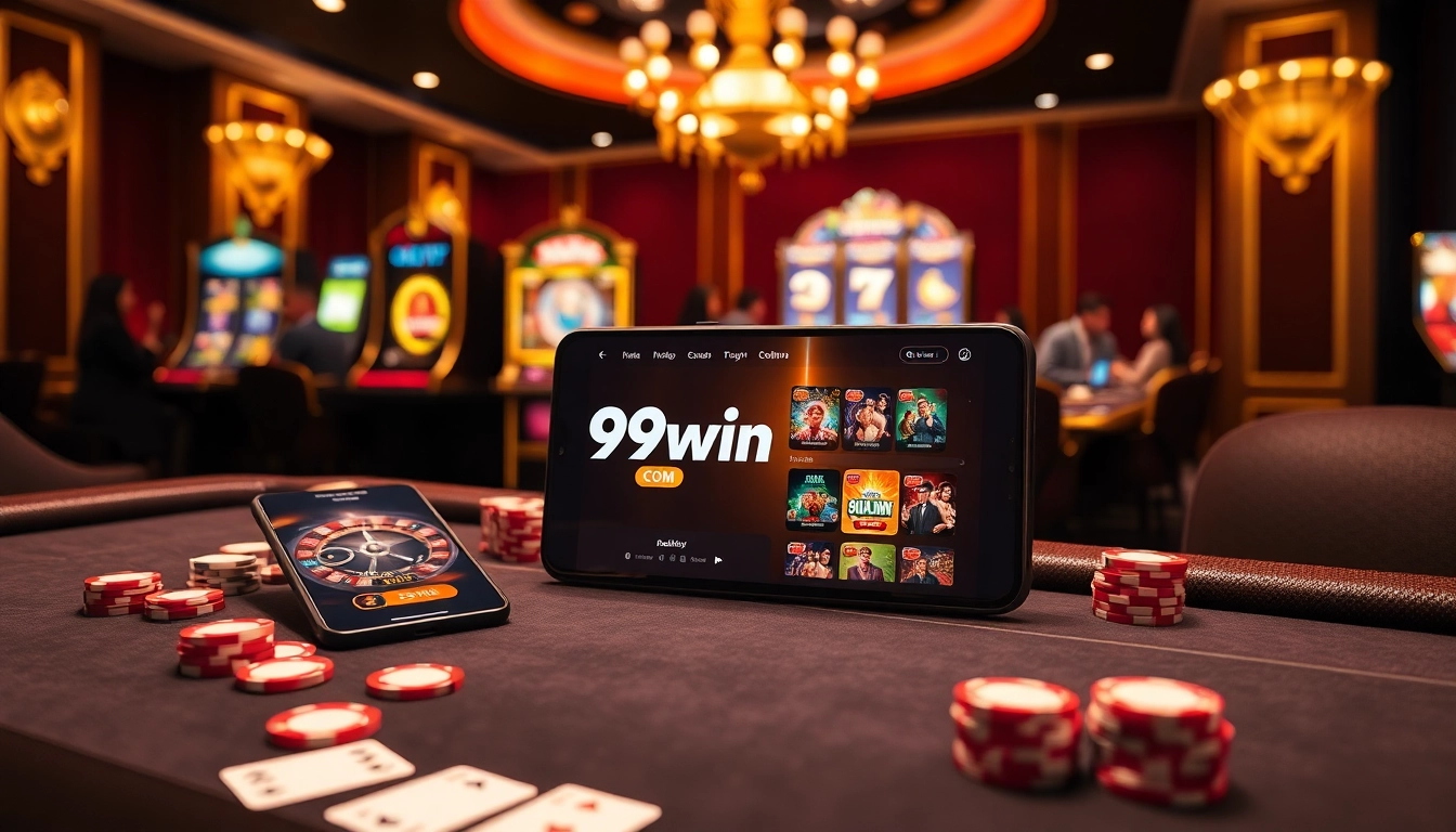 Experience thrilling online gaming at 99win com with vibrant casino visuals and engaging table games.