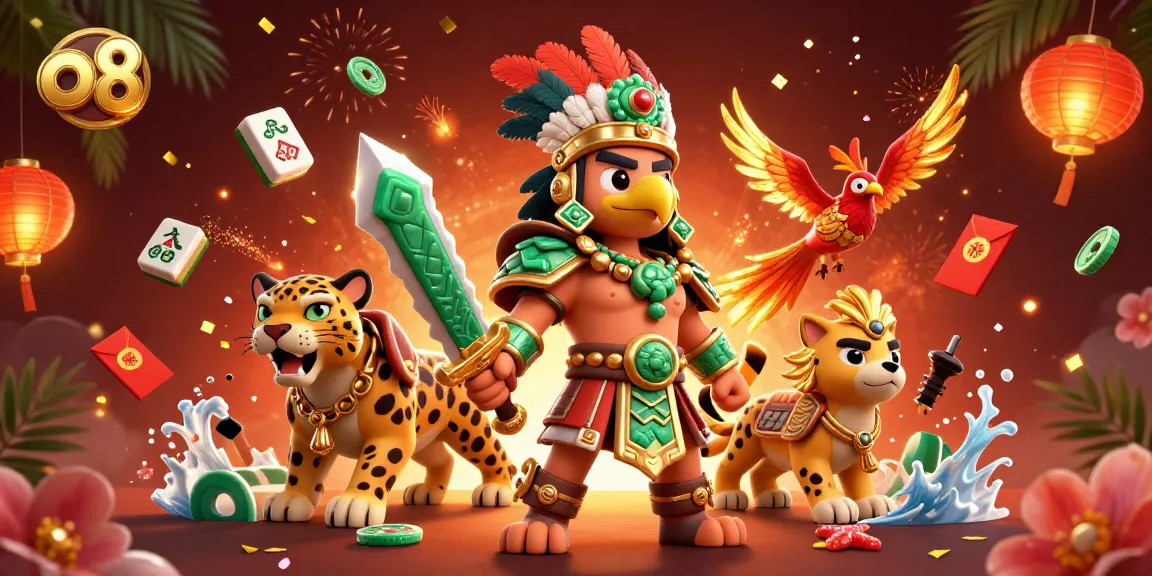 Experience thrilling gameplay at o8 with dynamic casino elements and vibrant characters in a 3D scene.