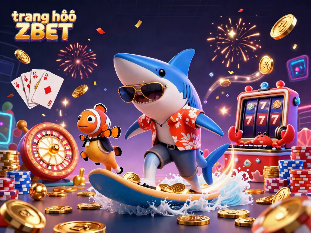 Experience the excitement of trang chủ ZBET with vibrant 3D characters and casino games.