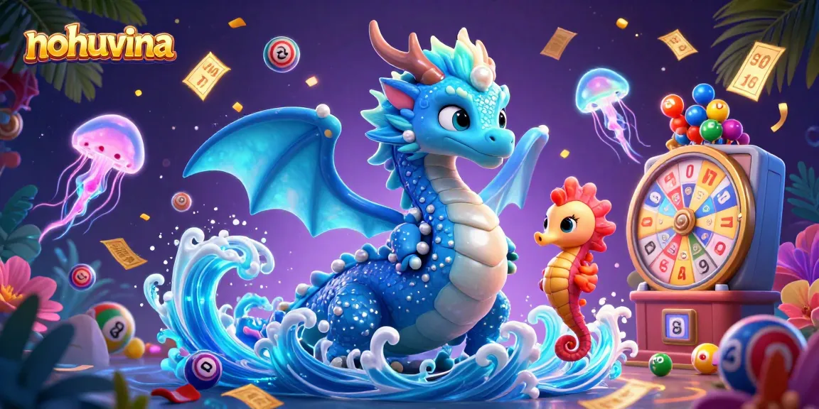 Nohuvina showcases dynamic lottery and bingo elements with a vibrant underwater scene.