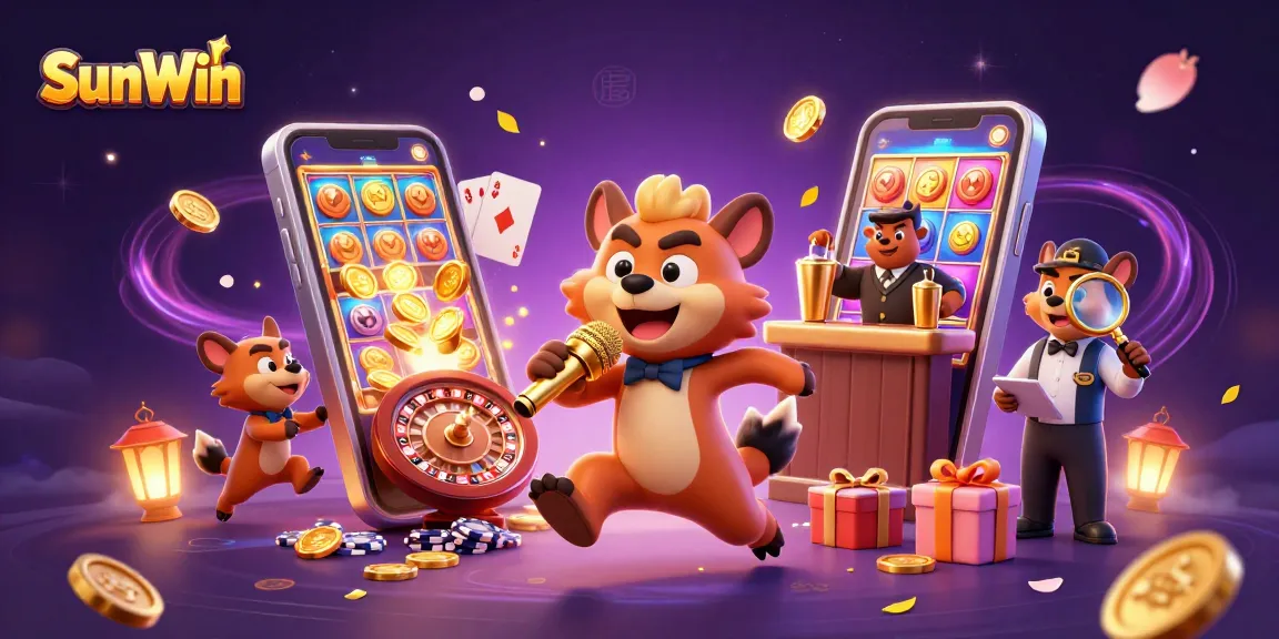 SunWin offers an entertaining casino experience with lively characters engaging in gambling activities.