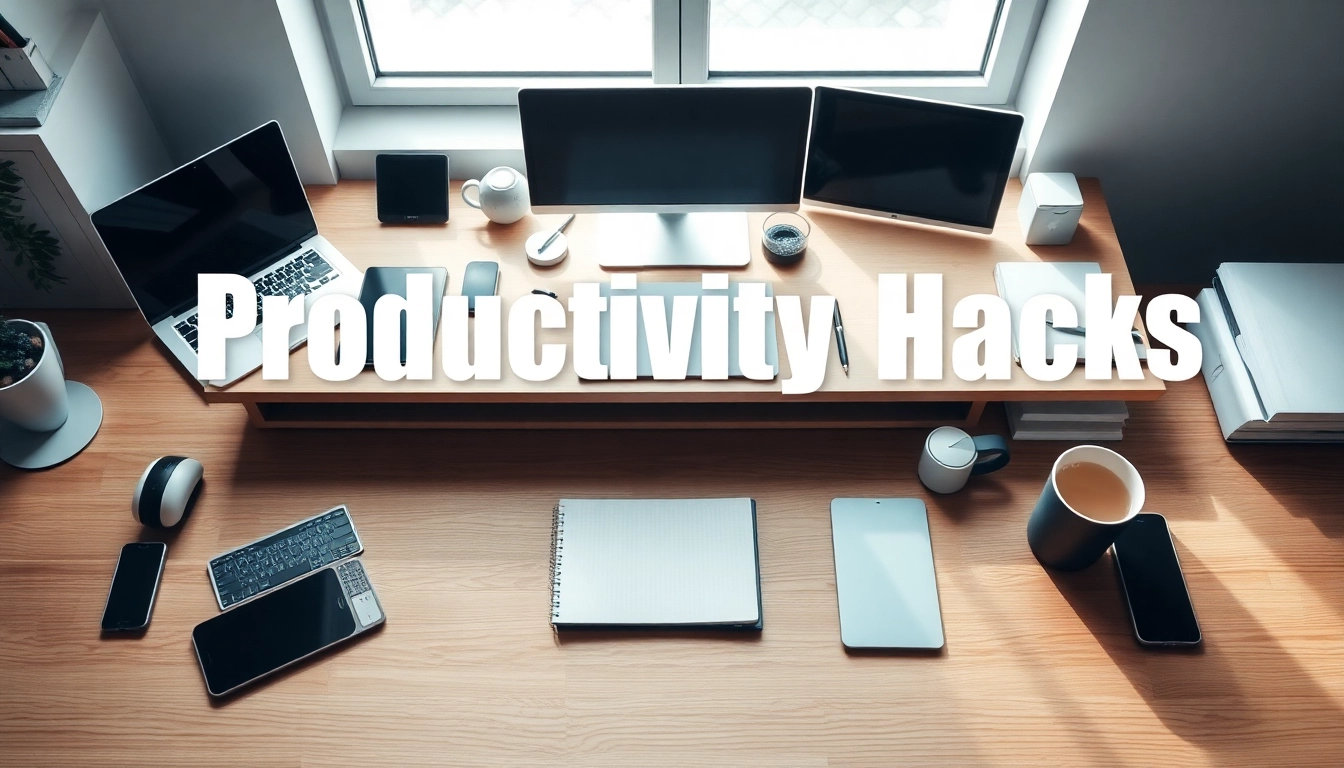How to optimize your workspace with productivity hacks and organized setups.