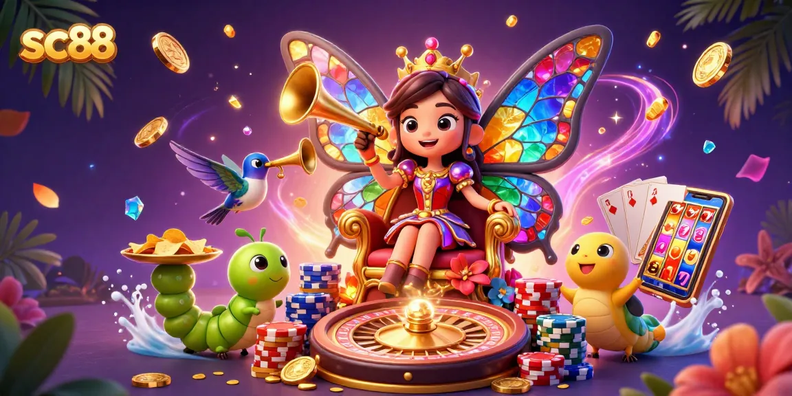 Experience the vibrant gaming world at sc88 with colorful 3D casino elements and enchanting characters
