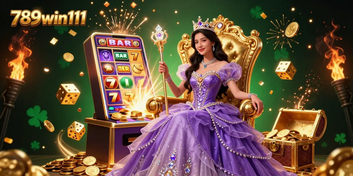 Experience thrilling wins at 789win111 with vibrant slot machine action and dazzling golden details.