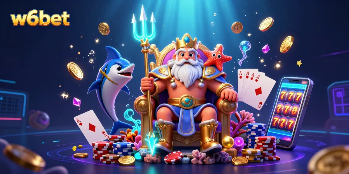 Gire os rolos vencedores na w6bet com elementos vibrantes de cassino e personagens encantadores.