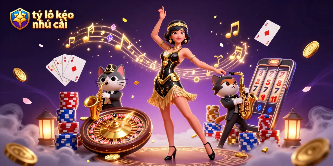 Engage in thrilling sports betting with tỷ lệ kèo nhà cái amidst vibrant casino elements in a dynamic scene.