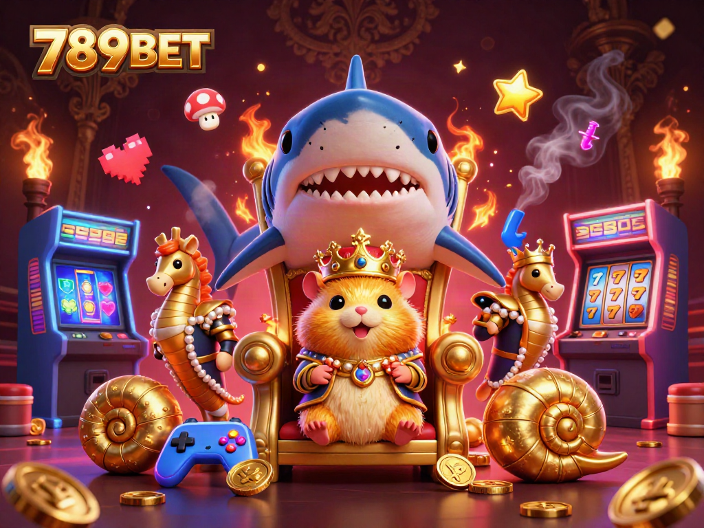 Experience the excitement of 789BET with vibrant gaming elements and detailed characters in a casino setting.
