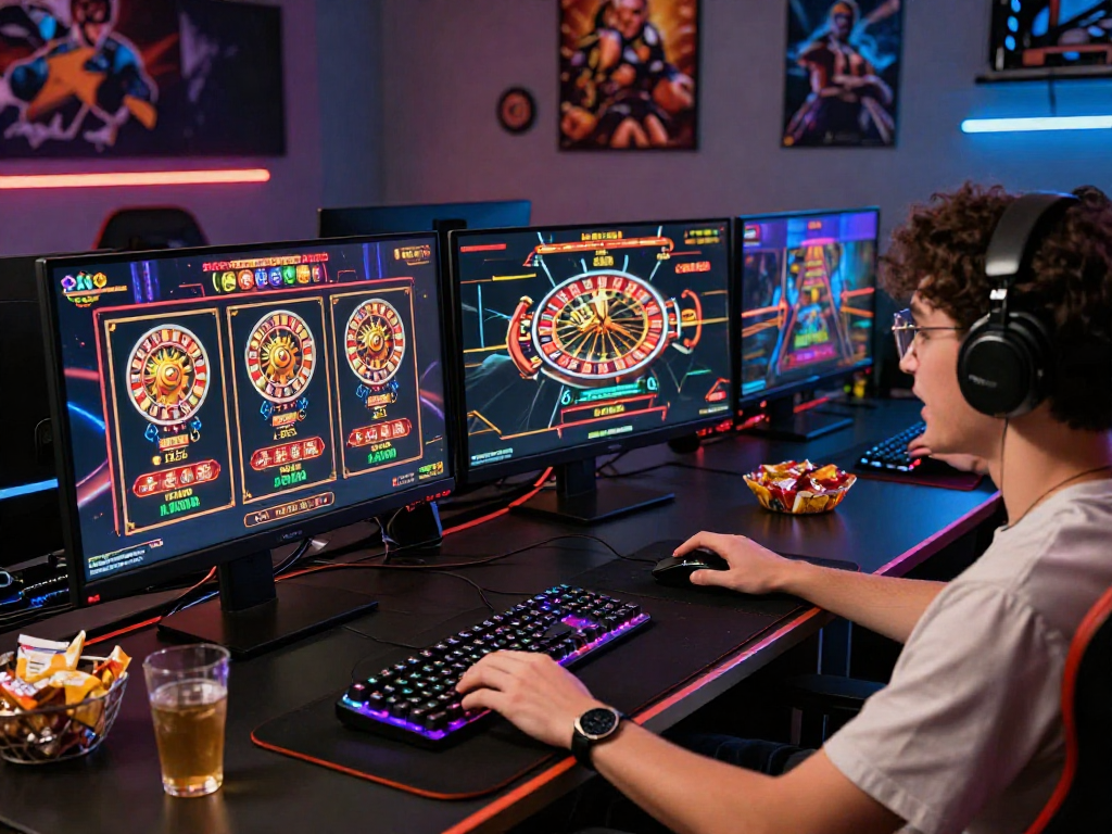 Experiência de jogo online com spbet, jogador em ambiente moderno interagindo com jogos de cassino.