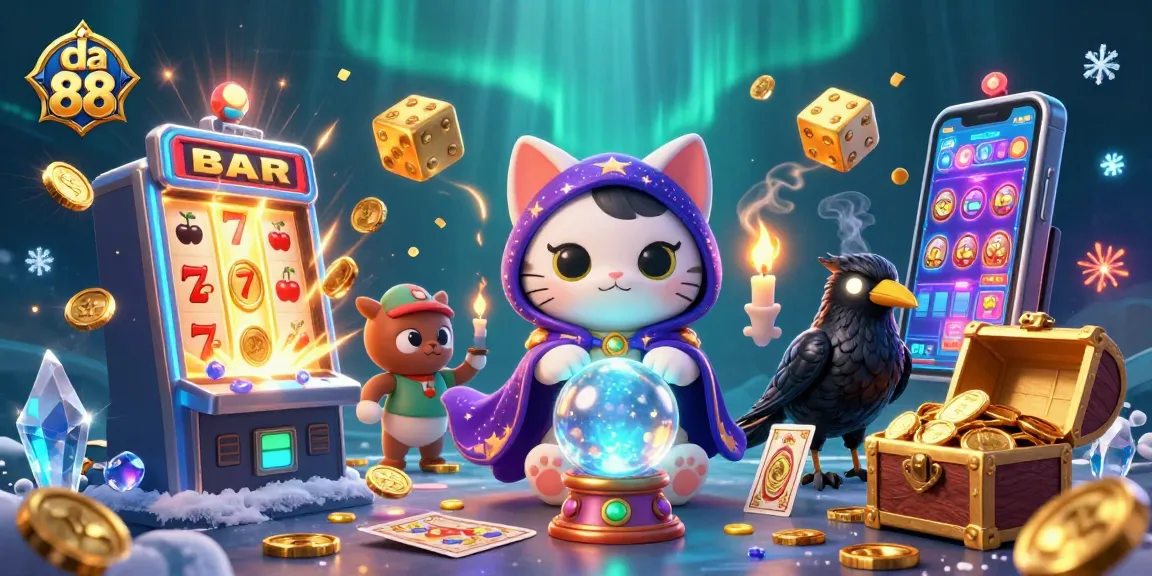 Swirl through the thrill of da 88 with dynamic characters and a jackpot explosion.