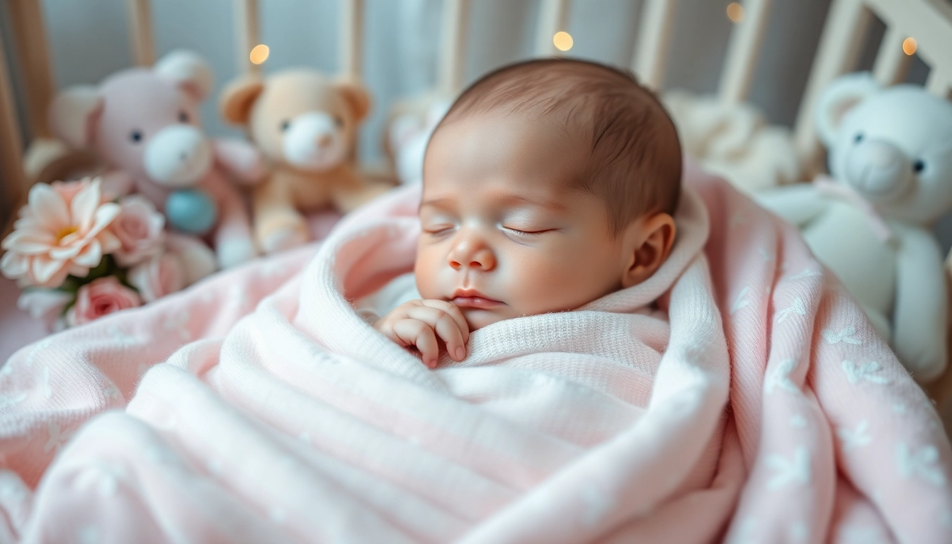 Capturing the essence of Babyfotografie with a serene newborn surrounded by soft colors.