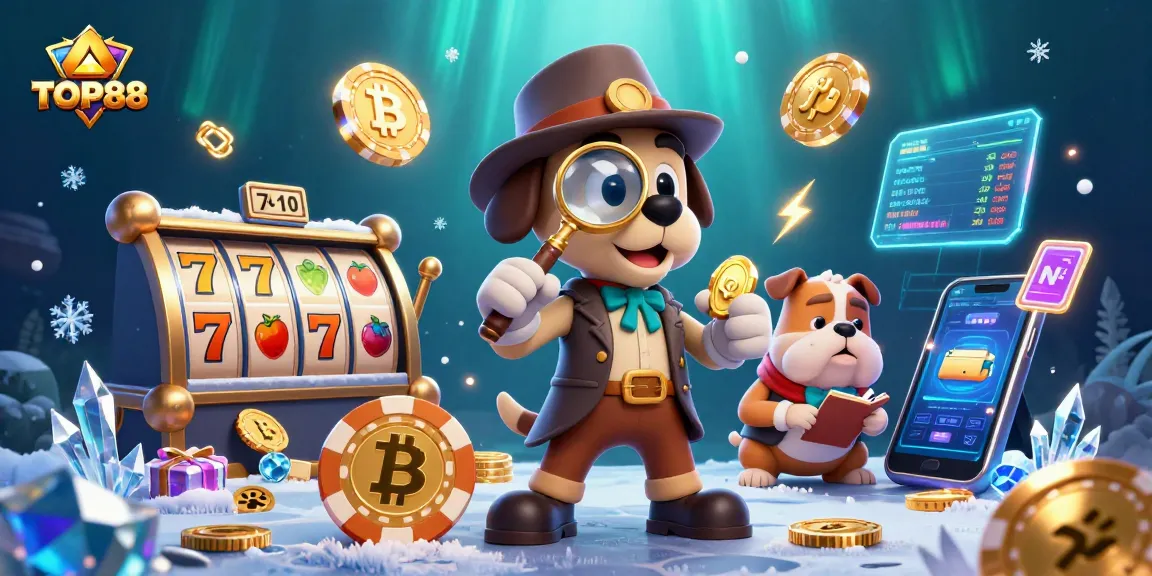 Engage in exciting slots at TOP88, exploring golden poker chip puzzles and cryptocurrencies.