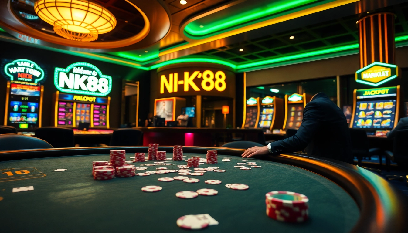 Experience the thrill of winning at NK88 with vibrant online casino visuals.
