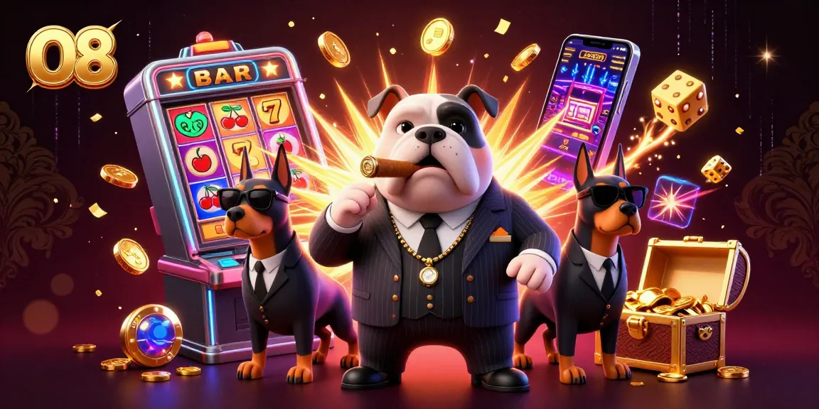 O8 players spin the jackpot slot machine, enjoying a rich casino experience amidst dynamic gaming symbols.