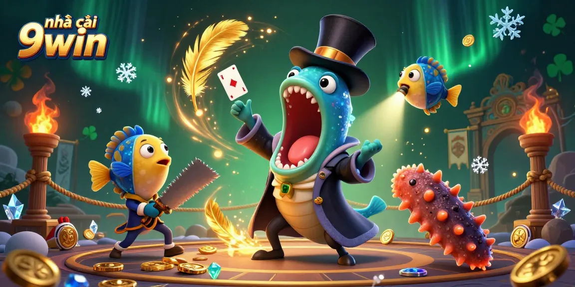 Join the action at nhà cái 9win with a magical underwater casino showdown featuring unique sea creatures.