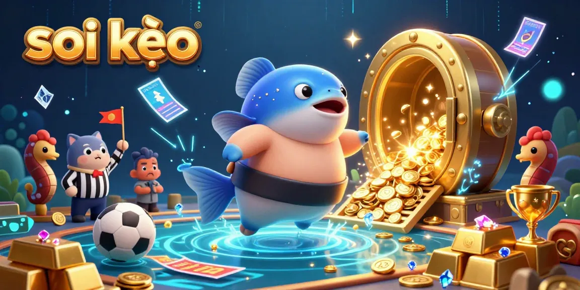 Engage with soi kèo betting strategies in an underwater scene featuring dynamic sports elements.