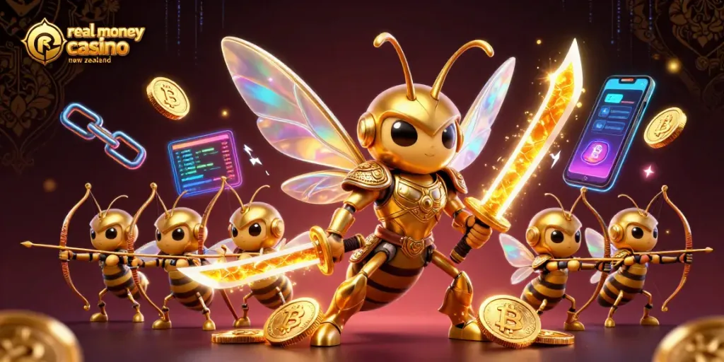 Engage with real money casino new zealand through vibrant 3D elements and dynamic gaming visuals.