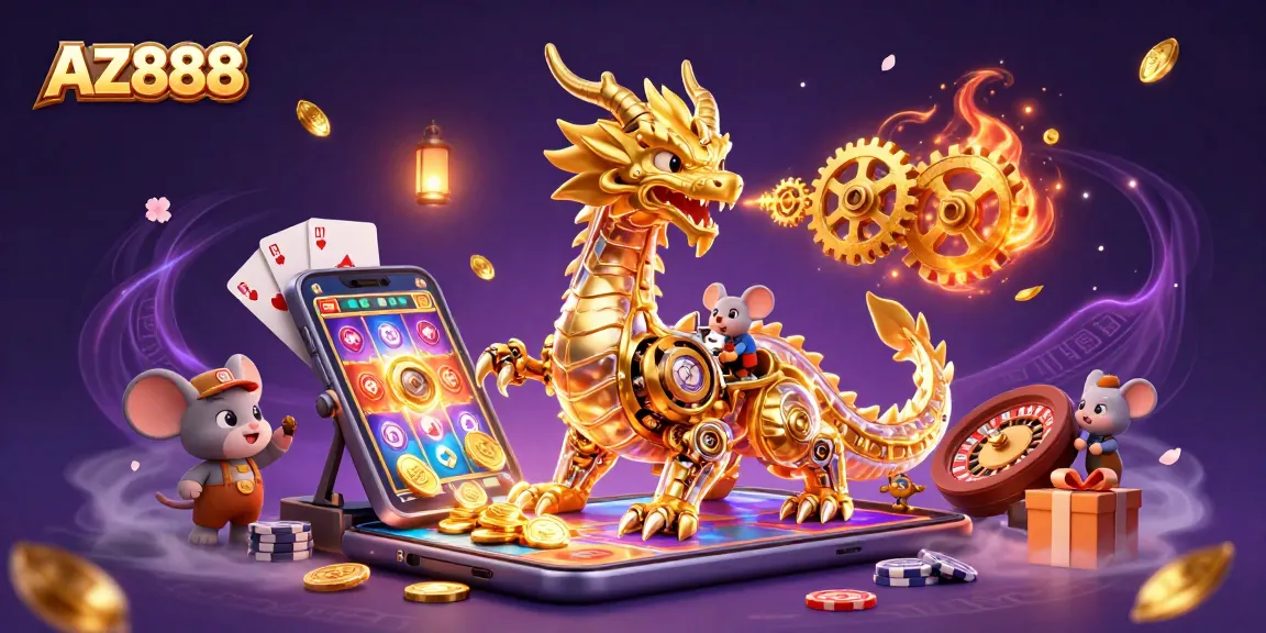 Engage with AZ888 and uncover winning slots through an enchanting dragon's world.