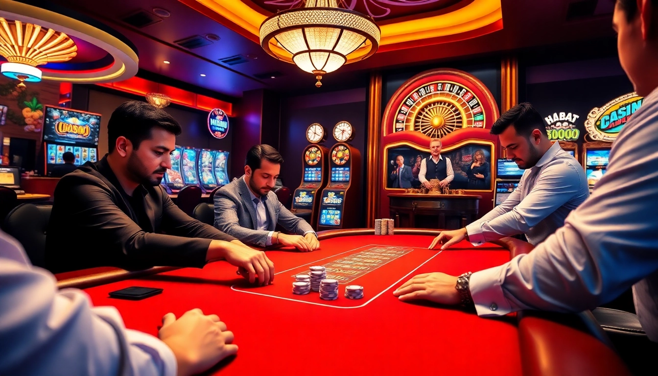 Exciting poker action at Hi88 with vibrant chips and cards on the table.