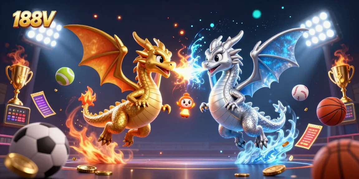 Engage in thrilling action at 188V with dragons and dynamic sports elements.
