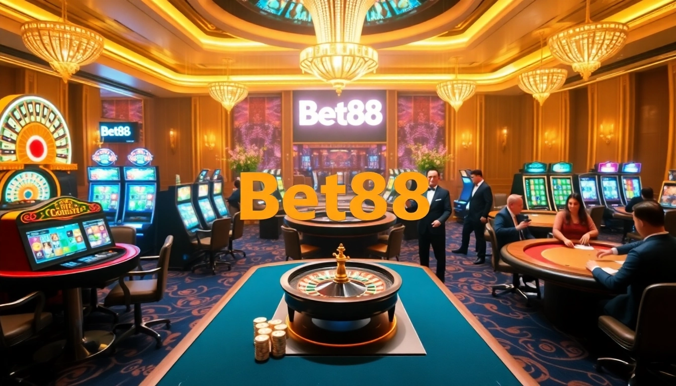 Experience the thrill of Bet88 đăng nhập with vibrant casino tables and exciting games.