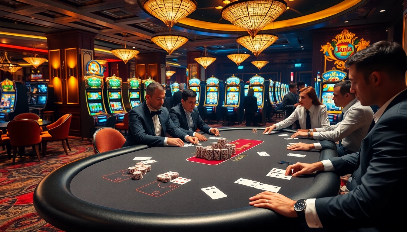 Engage in thrilling high-stakes poker action at a luxurious casino featuring da88 elements.