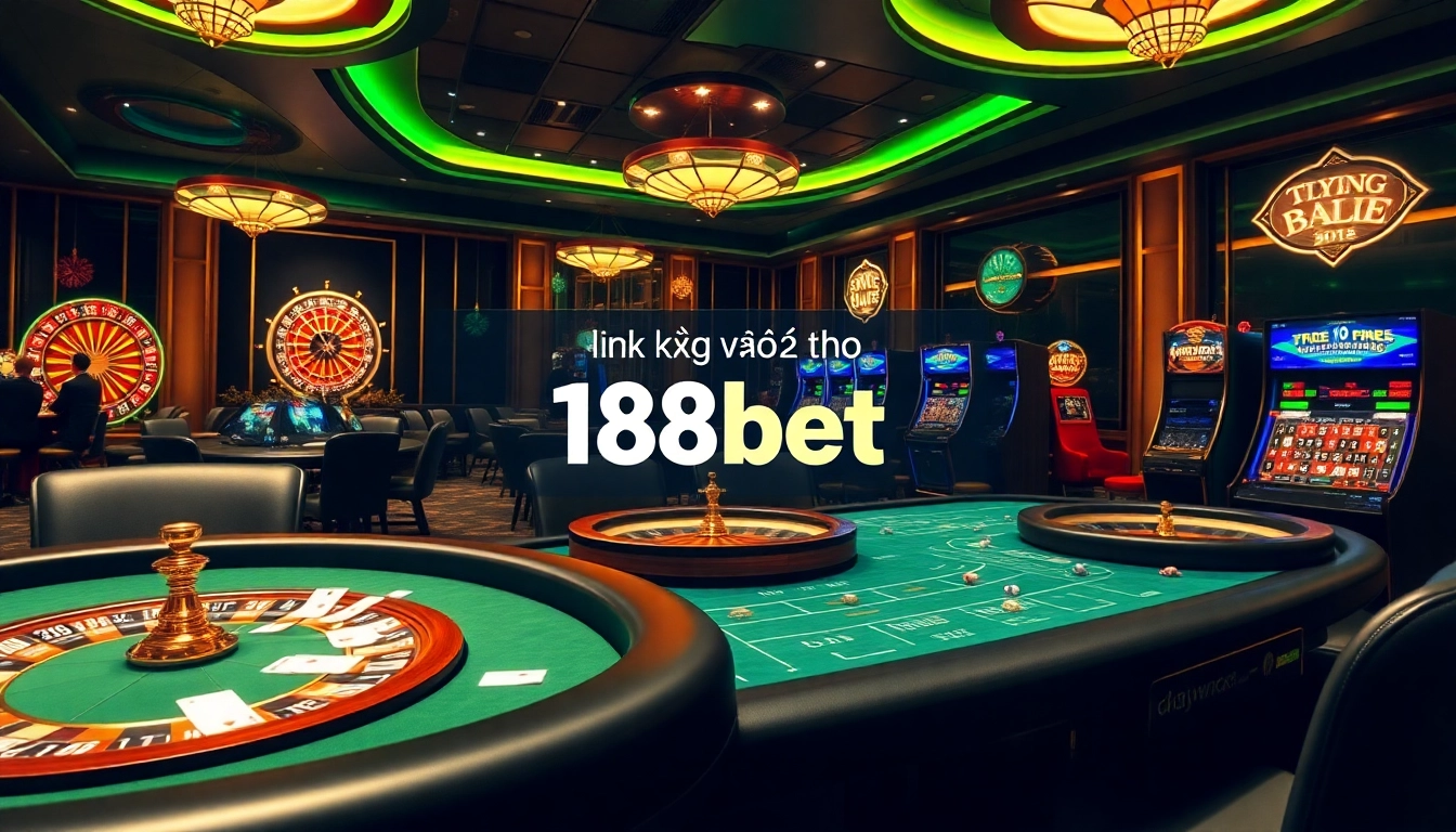 Experience the excitement of gambling at link vào 188bet with modern casino tables and dynamic gaming setups.