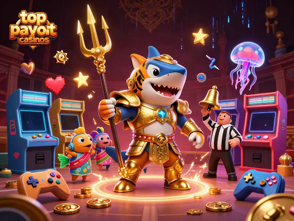 Experience the excitement at top payout casinos with vibrant underwater gaming visuals.