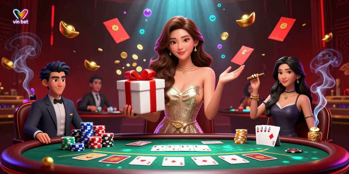 Engage with vin bet in this vibrant festive casino illustration showcasing a glamorous scene filled with chance and excitement.