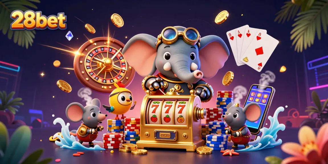 Experience exhilarating wins at 28bet with our vibrant casino scene featuring thrilling slot games and rich rewards.