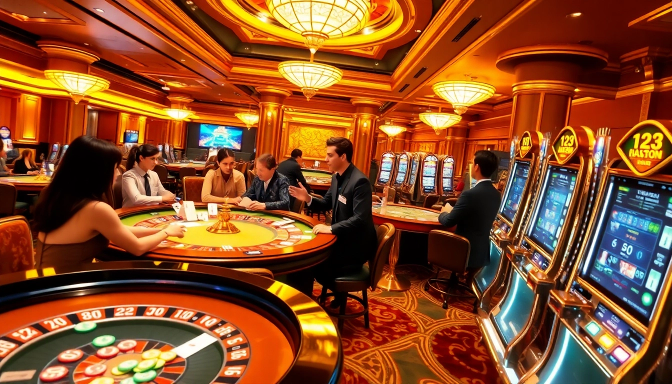 Experience the excitement of gambling at 123ga.com with players winning at poker and roulette tables.